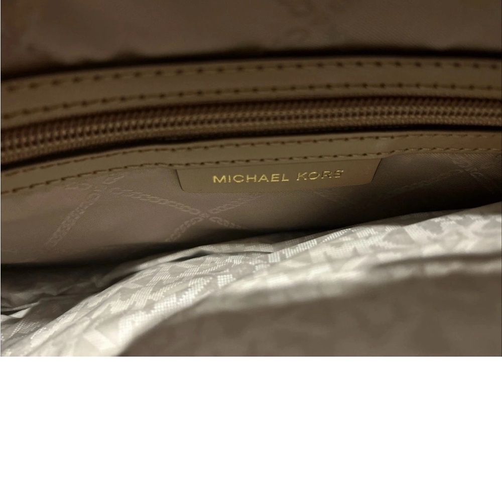 NWT MICHAEL KORS X-Large Traveler Metallic Embossed Leather Weekender Bag - Picture 6 of 7